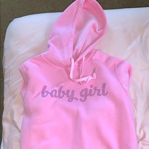 Pink baby girl hoodie